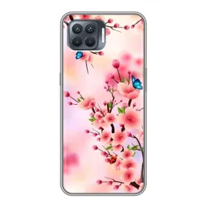 Чохол з картинкою Сакури на OPPO Reno 4 Lite (Метелики на сакурі)