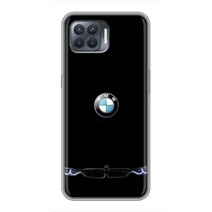 Силіконовий бампер з картинкою машини на OPPO Reno 4 Lite (Чорний BMW)
