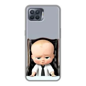 Мультяшный принт на Чехол для Оппо Рено 4 Лайт (BOSS)