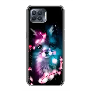 Чехол с Лисичкой для OPPO Reno 4 Lite (Черная Лиса)