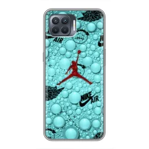 Силиконовый Чехол Nike Air Jordan на Оппо Рено 4 Лайт (Джордан Найк)