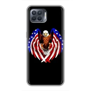 Чохол Прапор USA для OPPO Reno 4 Lite (Крила США)