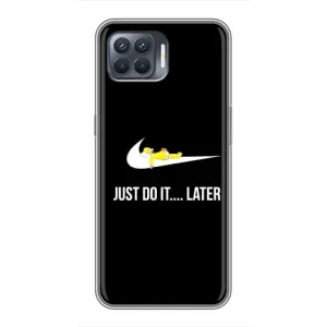 Силиконовый Чехол на OPPO Reno 4 Lite с картинкой Nike (Later)