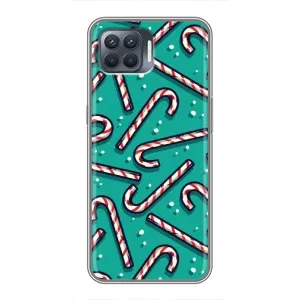 Силіконовий бампер на різдво для OPPO Reno 4 Lite (Льодяники)