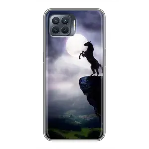 Чехлы с изображением разных животных для OPPO Reno 4 Lite (Лошадь)