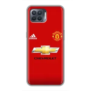 Силиконовые Чехлы принт Футбол на OPPO Reno 4 Lite (Man United)