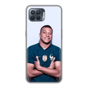 Чехол (TPU) с Футболистом на OPPO Reno 4 Lite (Мбаппешичка)