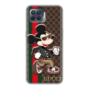 Чехлы Бренд GUCCI для OPPO Reno 4 Lite (Маус Гуччи)