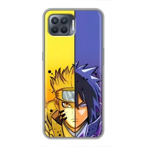 Купить Чехлы на телефон с принтом Anime для OPPO Reno 4 Lite (Naruto Vs Sasuke)