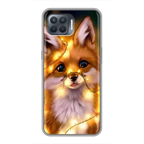 Чехол с рисунком «Новогодний лисенок» для OPPO Reno 4 Lite Чехол с рисунком «Новогодний лисенок» для OPPO Reno 4 Lite