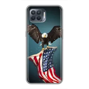 Чохол Прапор USA для OPPO Reno 4 Lite (Орел і прапор)