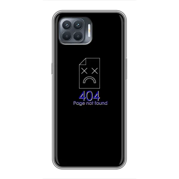 Чехол с рисунком «Ошибка 404» для OPPO Reno 4 Lite Чехол с рисунком «Ошибка 404» для OPPO Reno 4 Lite
