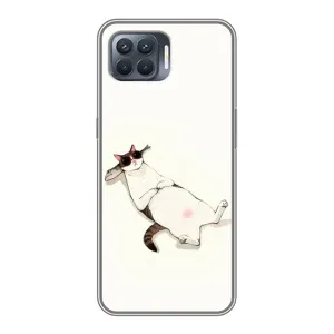 Чехол на тематику: Коты для OPPO Reno 4 Lite (Отдых)