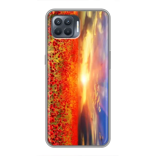 Чехол с рисунком «Поле тюльпанов» для OPPO Reno 4 Lite
