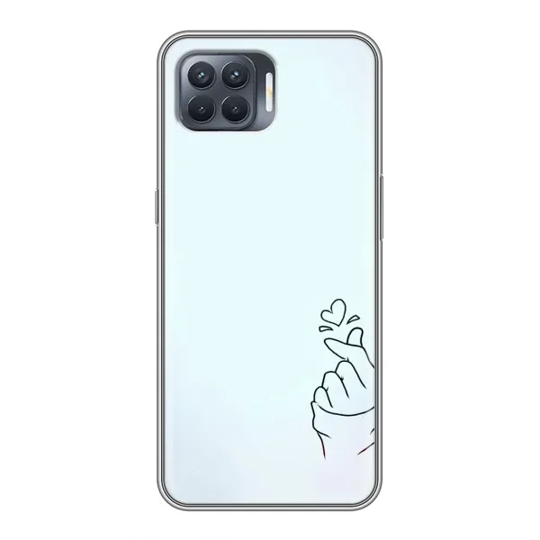 Чехол с рисунком «Сердце на голубом» для OPPO Reno 4 Lite Чехол с рисунком «Сердце на голубом» для OPPO Reno 4 Lite