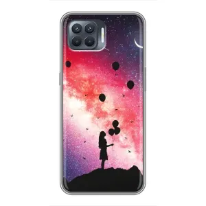 Силиконовые Чехлы Любимому человеку для OPPO Reno 4 Lite (Шарики в небе)