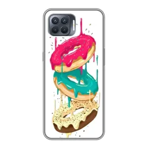 Чехол с изображением вкусной еды для OPPO Reno 4 Lite (Сочные пончики)