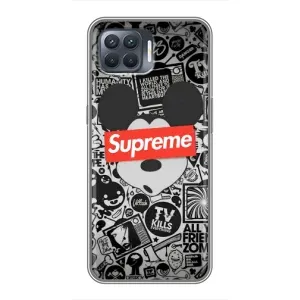 Чехол с рисунком «Supreme Маус» для OPPO Reno 4 Lite