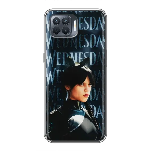 Чехол с рисунком «Уэнздей с ушками» для OPPO Reno 4 Lite Чехол с рисунком «Уэнздей с ушками» для OPPO Reno 4 Lite