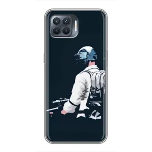 Чохол з картинкою "Герой Pubg" на OPPO Reno 4 Lite (В екіперівці)