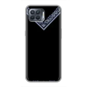 Силиконовый Чехол на OPPO Reno 4 Lite (Воротник вышиванки)