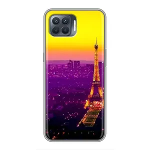 Чохол Ейфелева Вежа на OPPO Reno 4 Lite (Яскрава башня)