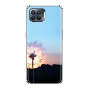 Силіконовий Чохол з кульбабками на OPPO Reno 4 Lite (Захід з кульбабкою)