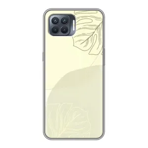 Чохол квітковий дизайн для OPPO Reno 4 Lite (Зелений фон)
