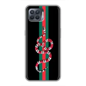 Чехлы Бренд GUCCI для OPPO Reno 4 Lite (Змей Гуччи)