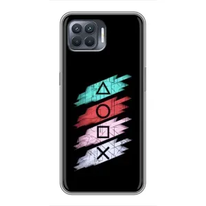 Чехол с рисунком «Значки Sony» для OPPO Reno 4 Lite