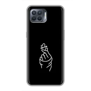Чехлы (Знак сердечка) на OPPO Reno 4 Lite (Знак Сердечка)