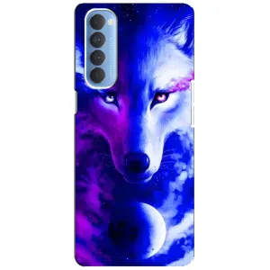 Чохол з Вовком на Oppo Reno 4 Pro (Арт-Вовк)