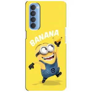 Мультяшний принт на Чохол для Оппо Рено 4 Про (Banana)