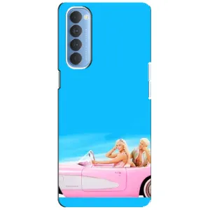 Силиконовый Чехол Барби Фильм на Oppo Reno 4 Pro (Барби и Кен)