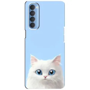 Чохол на тематику: Коти для OPPO Reno 4 Pro (Білий кіт)