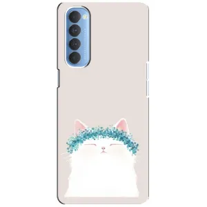 Чохол на тематику: Коти для OPPO Reno 4 Pro (Білий котик)