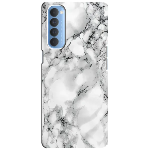 Чехол с рисунком «Белый мрамор» для OPPO Reno 4 Pro Чехол с рисунком «Белый мрамор» для OPPO Reno 4 Pro