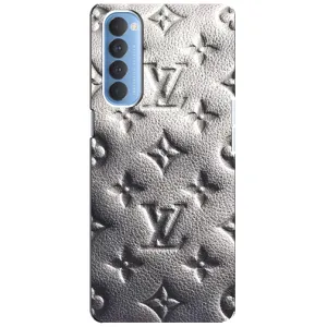 Текстурний Чохол Louis Vuitton для Оппо Рено 4 Про (Бежевий ЛВ)