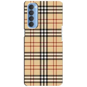 Чехол с рисунком «Burberry стиль» для OPPO Reno 4 Pro