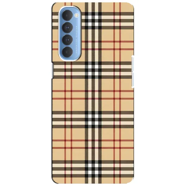 Чехол с рисунком «Burberry стиль» для OPPO Reno 4 Pro Чехол с рисунком «Burberry стиль» для OPPO Reno 4 Pro