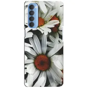 Чехол с ромашками на Oppo Reno 4 Pro (Цветы Ромашки)