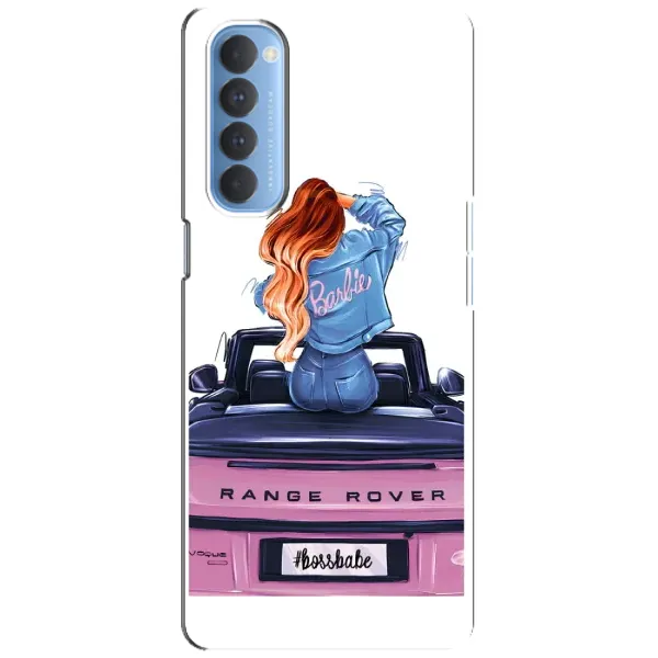 Чехол с рисунком «Девушка на машине» для OPPO Reno 4 Pro Чехол с рисунком «Девушка на машине» для OPPO Reno 4 Pro