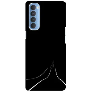 Чохол з картинками на чорному фоні для Oppo Reno 4 Pro (Дорога)