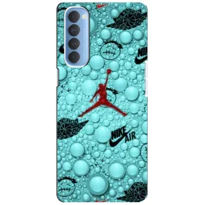 Силіконовый Чохол Nike Air Jordan на Оппо Рено 4 Про (Джордан Найк)