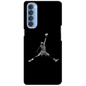 Силіконовый Чохол Nike Air Jordan на Оппо Рено 4 Про (Джордан)