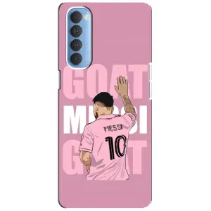 Чехлы Лео Месси в Майами на Oppo Reno 4 Pro (GOAT MESSI)