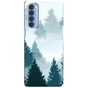 Летний Чехол на Oppo Reno 4 Pro (Горный лес)