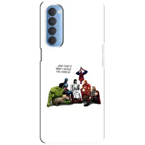 Чехлы для Oppo Reno 4 Pro (Для Христиан) (Иисус супергерой)
