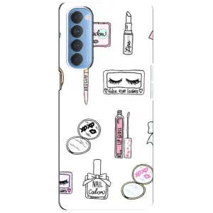 Дівчачий Чохол для Oppo Reno 4 Pro (Косметика)