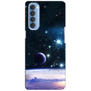 Чохол (ТПУ) з планетами на Oppo Reno 4 Pro (Космічний вид)